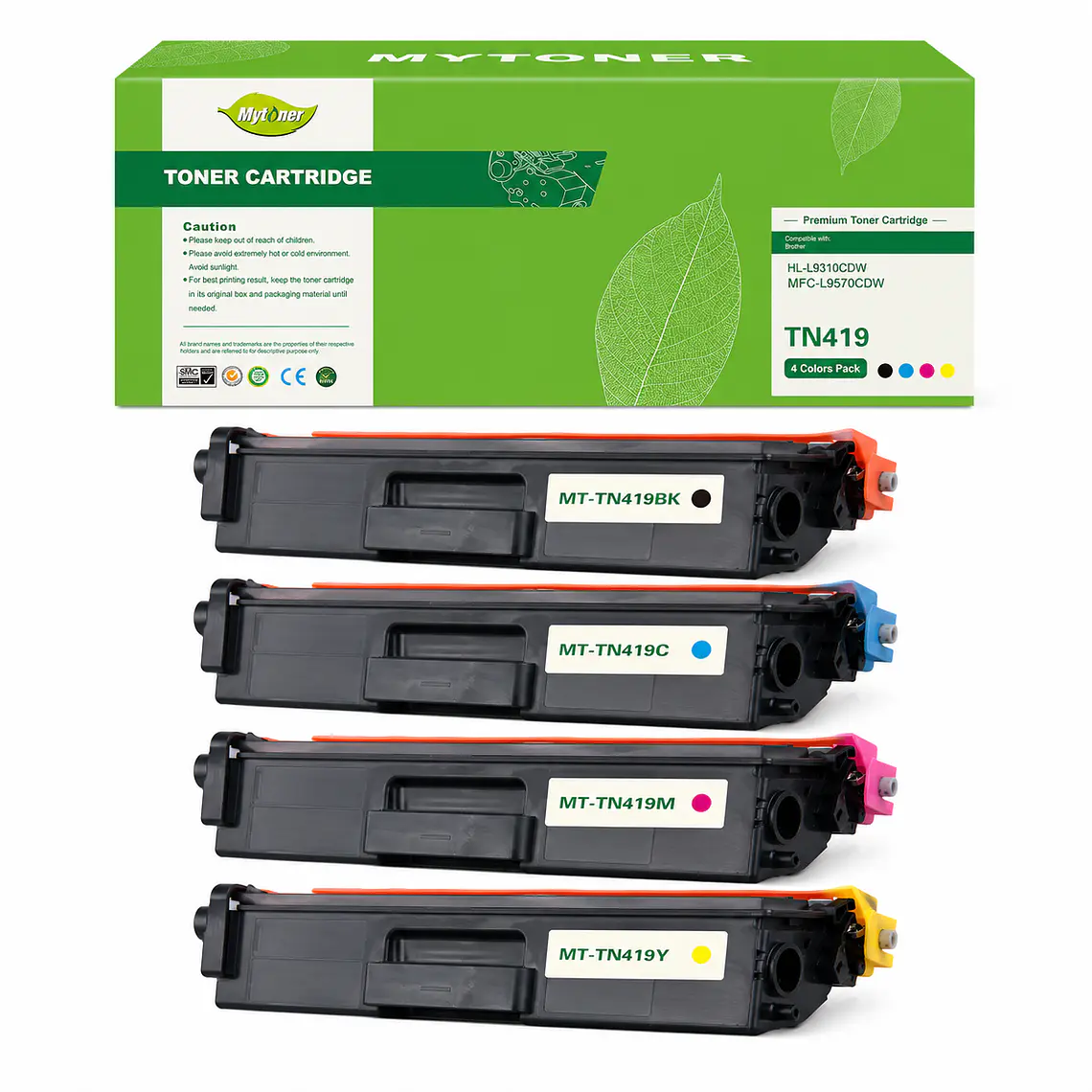 Pack 4 Toner Alternativo TN419 Negro + Colores 1