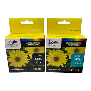 Pack Cartuchos Alternativos Canon 44XL Negro + 54XL Color Alto Rendimiento