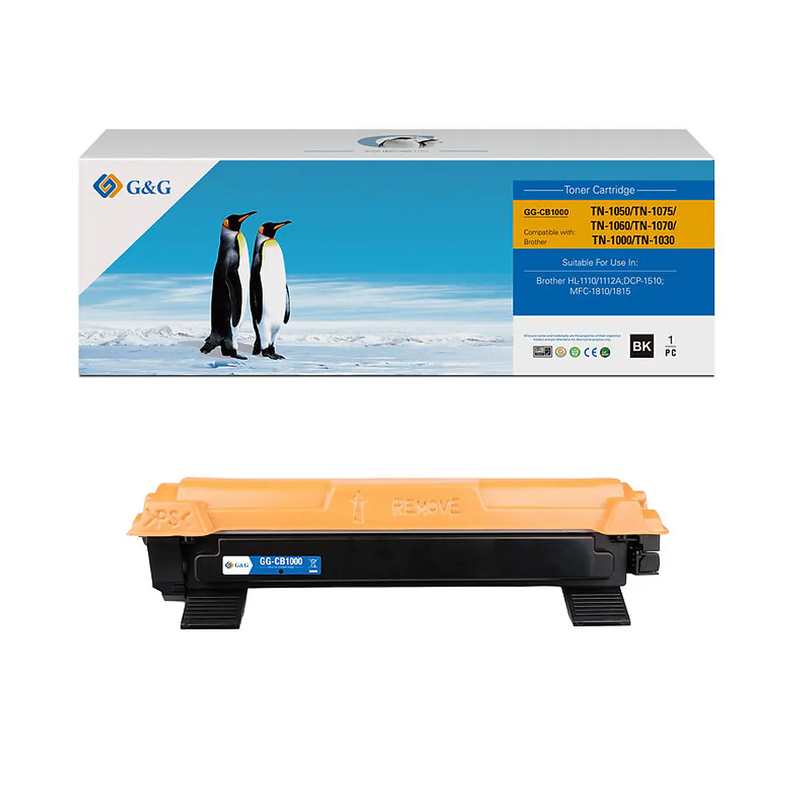 Pack 3 Toner TN1060 Compatible Brother HL1112 DCP1512 DCP1602 MFC1810 2