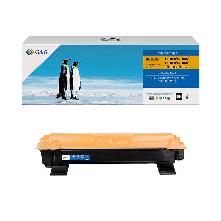 Pack 5 Toner TN1060 Compatible Brother HL1112 DCP1512 DCP1602 MFC1810 2