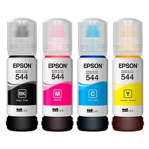 Pack 4 Botellas de Tintas Epson Original T544 L110 L3110 L3150 L5190