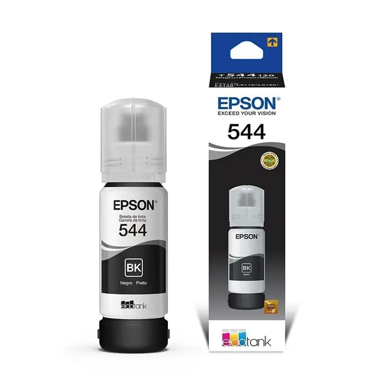 Tinta Epson T544 Negra Original EcoTank Alto Rendimiento 2