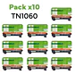 Pack 10 Toner TN1060 Compatible Brother HL1112 DCP1512 DCP1602 MFC1810 - Miniatura 1