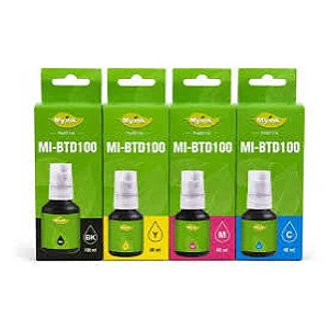 Pack Tintas Compatibles Brother BTD100 CMYK Alto Rendimiento
