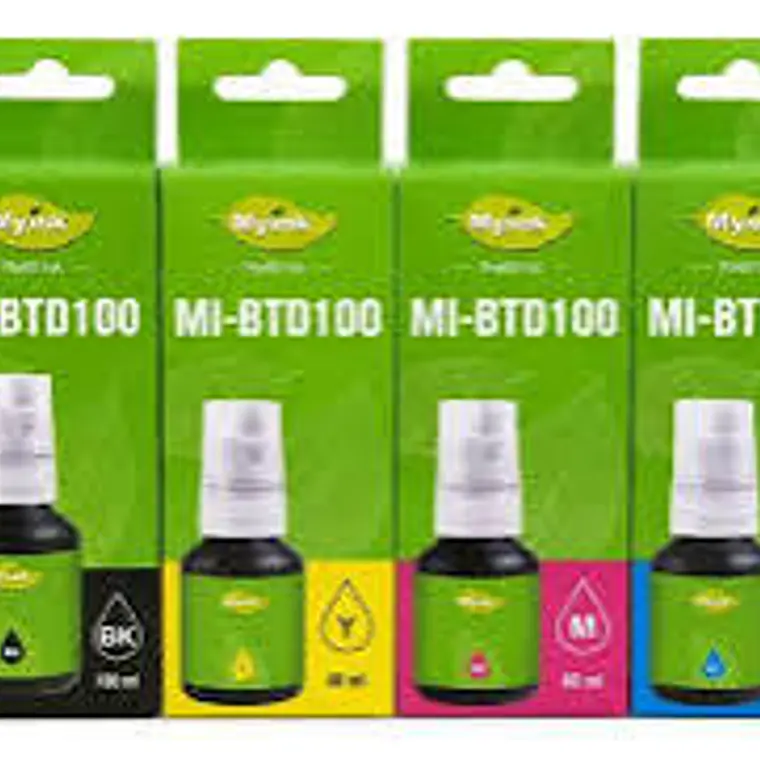 Pack Tintas Compatibles Brother BTD100 CMYK Alto Rendimiento 1