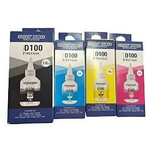 Pack Tintas Compatibles Brother BTD100 CMYK Alto Rendimiento