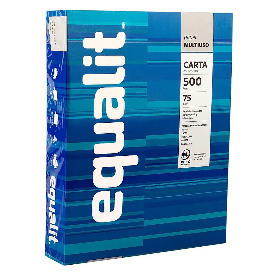 Resma Papel Carta 75 g 500 Hojas para Impresora 4