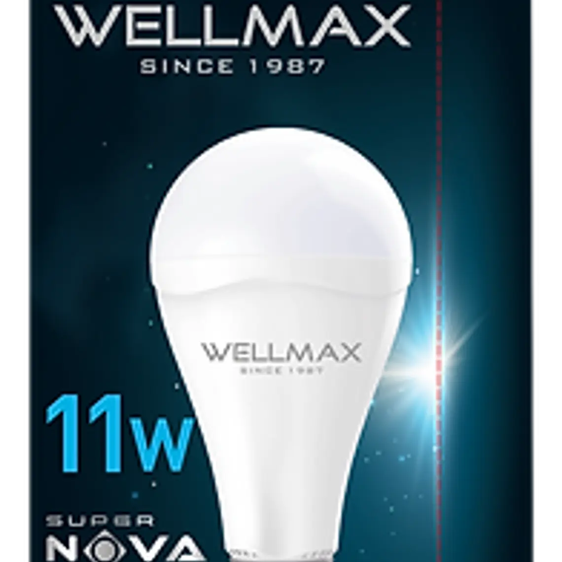 Ampolleta LED de Emergencia Recargable Wellmax Super Nova 11W E27 Luz Fría 2