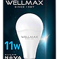 Ampolleta LED de Emergencia Recargable Wellmax Super Nova 11W E27 Luz Fría - Miniatura 2