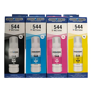 Pack 4 Tintas Epson T544 Compatibles Alternativas CMYK