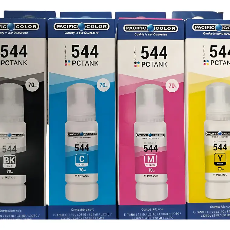 Pack 4 Tintas Epson T544 Compatibles Alternativas CMYK 1