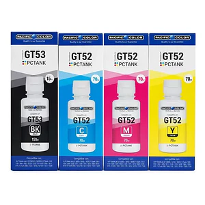 Pack Tintas GT52 + GT53 Alternativas 135ml Negro + 70ml Color