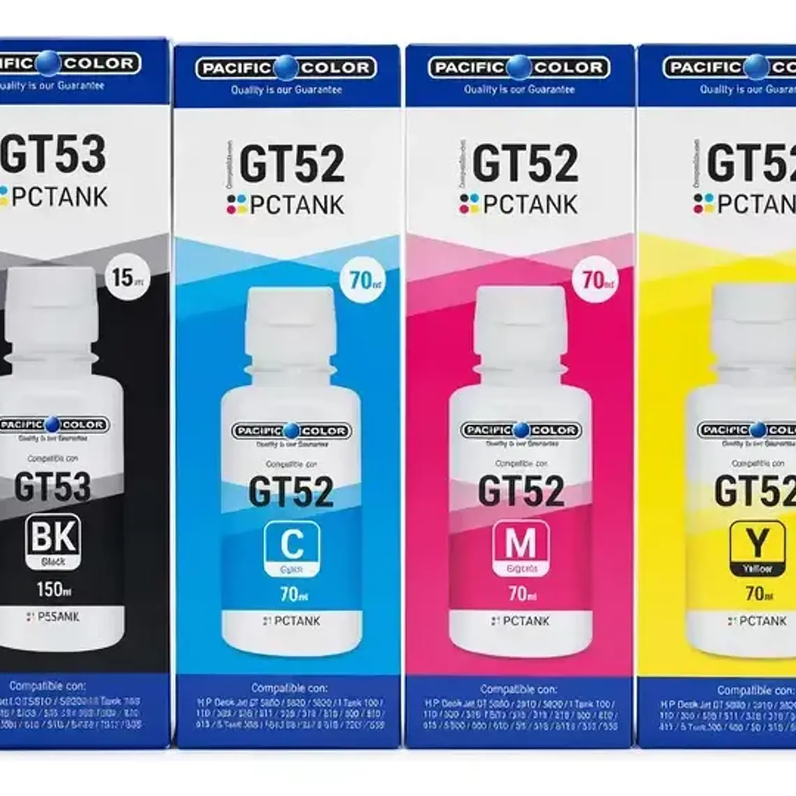 Pack Tintas GT52 + GT53 Alternativas 135ml Negro + 70ml Color 1