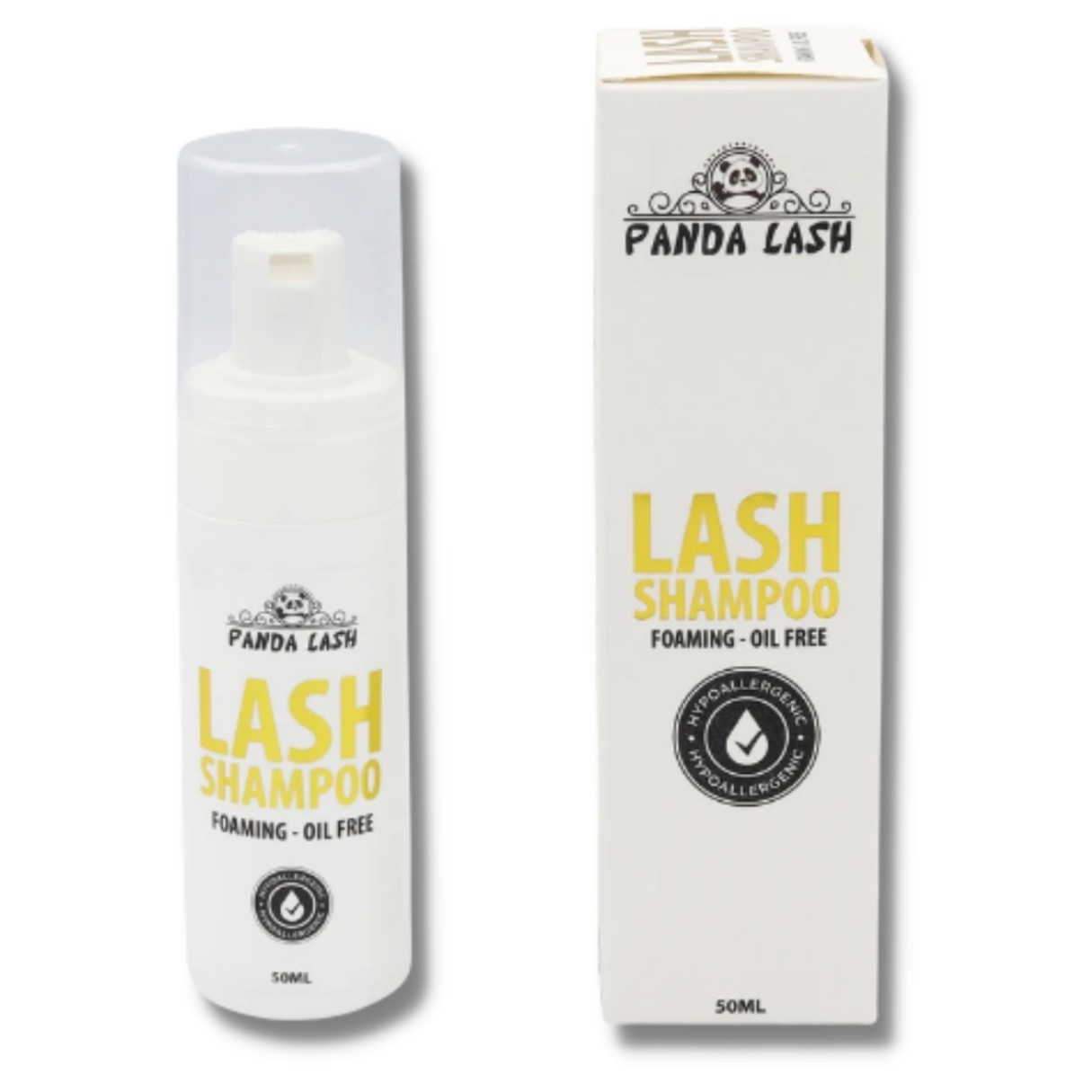 Lash shampoo Hipoalargénico con Lash Brush Pandalash Para Pestañas Y Cejas