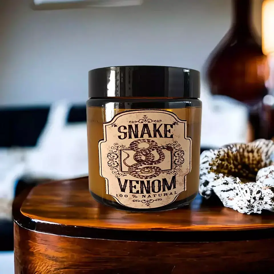 Vela Aromática Premium - Snake Venom - Palosanto, Verbena, Bergamota 1