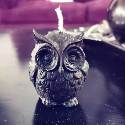 Vela Búho Místico Mini