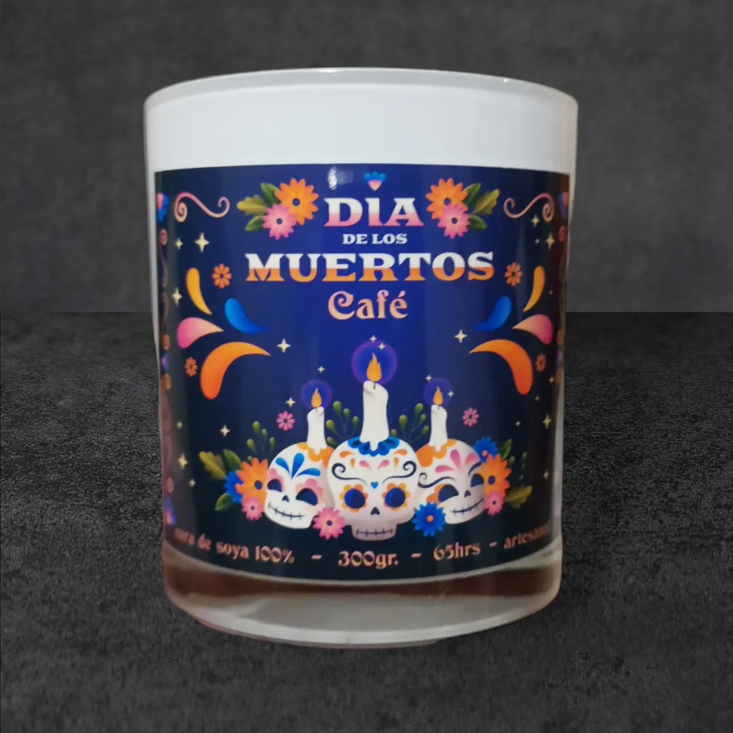 Vela aromática - Café - Día de los Muertos 1