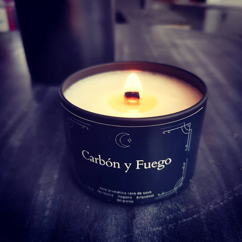 Vela Aromática - Carbón y Fuego