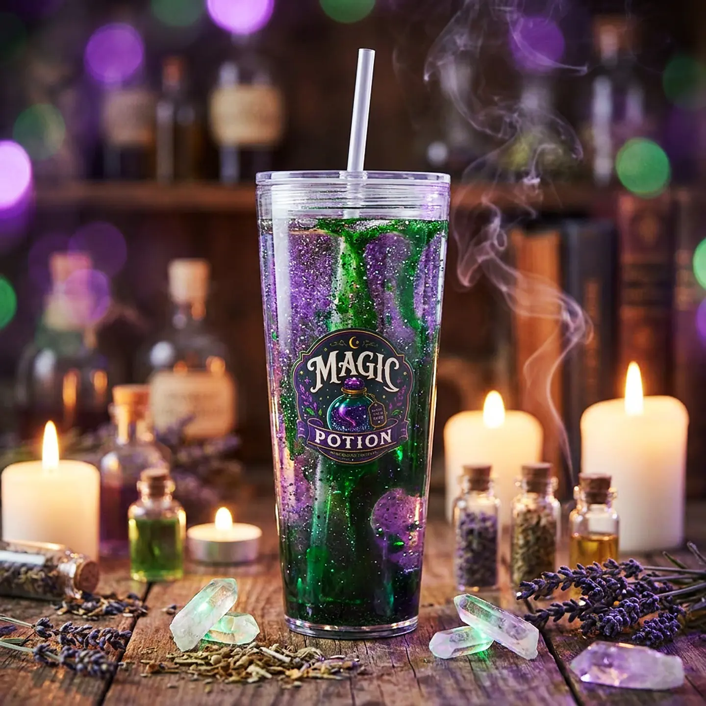 Vaso Magic Potion Glitter Glow Snow Globe 1