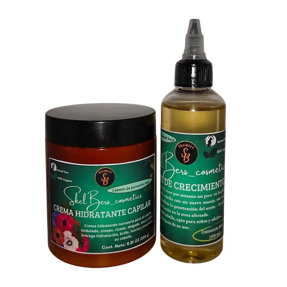 KIT DE ACEITE Y CREMA PARA CABELLO DELGADO SECO DE POROSIDAD BAJA  1