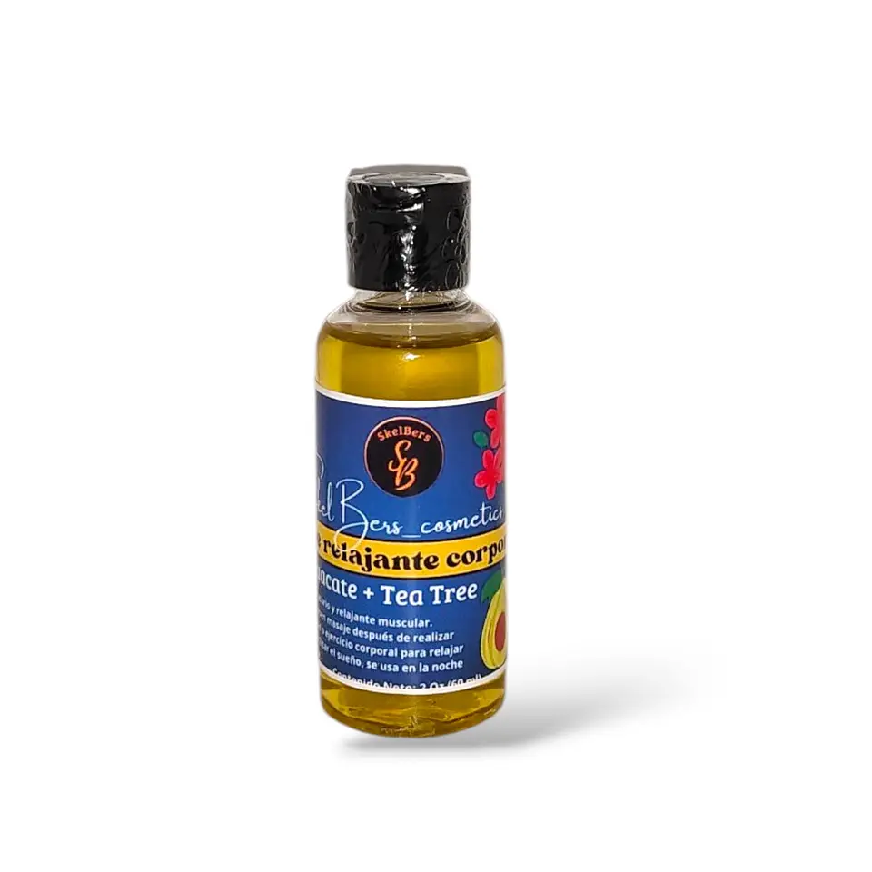 Aceite de masaje relajante muscular de té tree 1