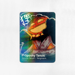 Carta Ilustrada - Spooky Tanuki