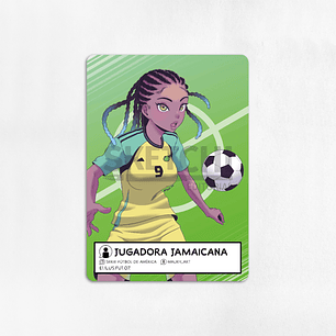 Carta Ilustrada - Jugadora jamaicana