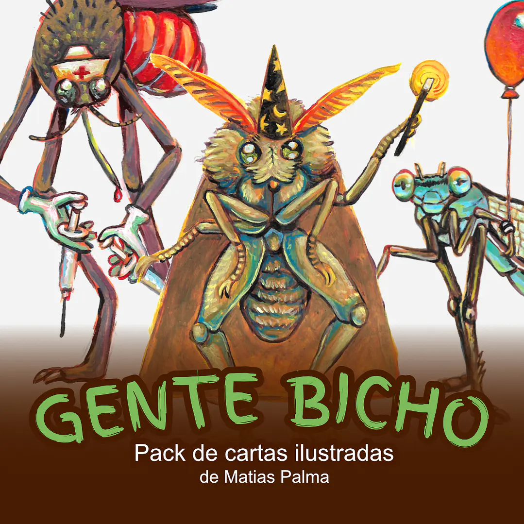 [PREVENTA]Pack cartas Ilustradas - Gente bicho 1