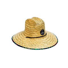 Sombrero de paja con forro tropical M-57cm