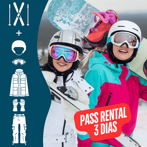Equipo Standard Básico de Ski & Snowboard + Ropa (4 piezas) x 3 días