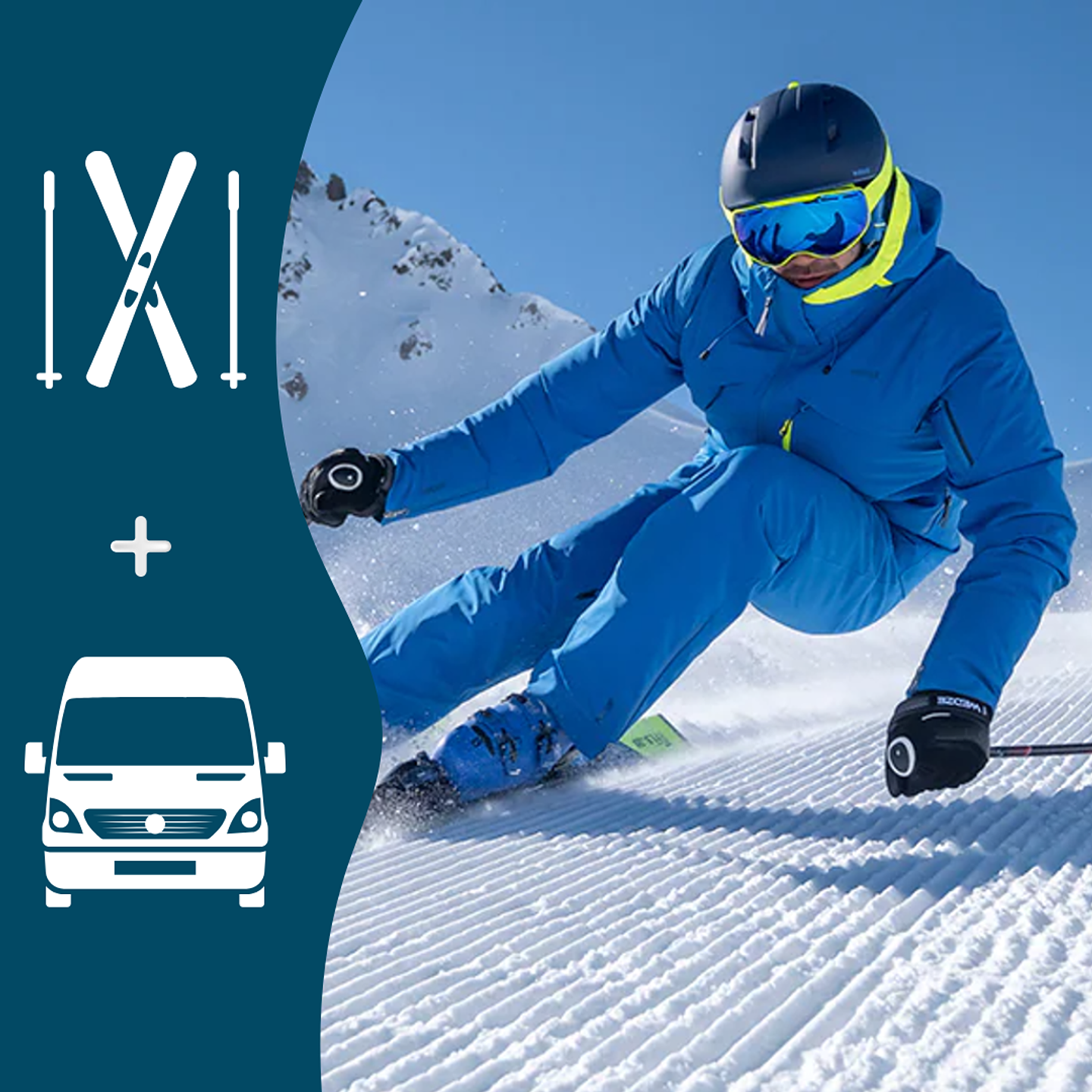 Transporte + Equipo de Ski Básico Promo  1