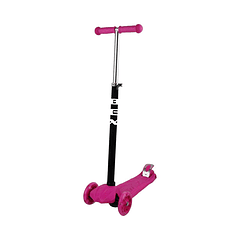 Scooter Monopatin Niño 3 Ruedas Ajustable 63-86 Cms Rosa Bex