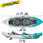 Kayak Inflable Doble  Rapid Elite 3.12m x 98cm 3