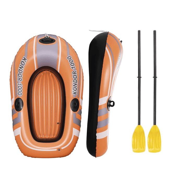 Bote Inflable Con Remos Kondor 1000 1.45MX84Cm 3