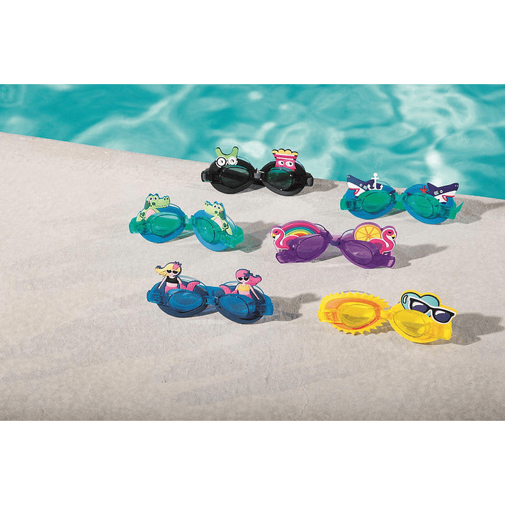 Lentes Anteojos Natación Character Niños 3+ Años 1