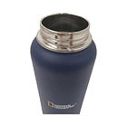 Botella Agua Termica Acero Inox. Azul Marino 960ML 3