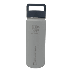 Botella Agua Termica Acero Inox. Gris 500ML