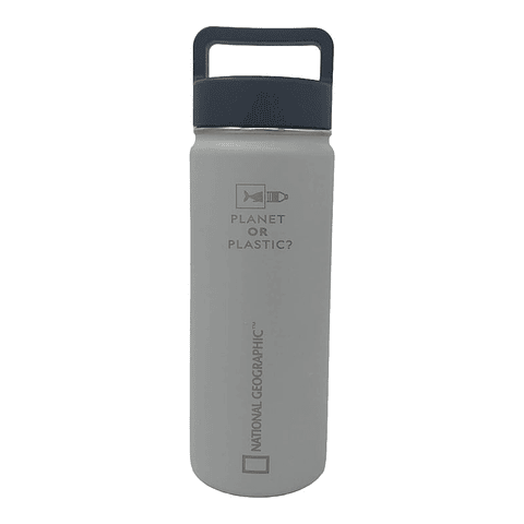 Botella Agua Termica Acero Inox. Gris 500ML