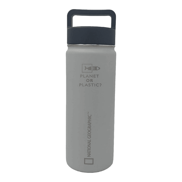 Botella Agua Termica Acero Inox. Gris 500ML 1