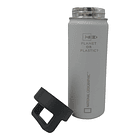 Botella Agua Termica Acero Inox. Gris 500ML 2