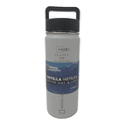 Botella Agua Termica Acero Inox. Gris 500ML 4