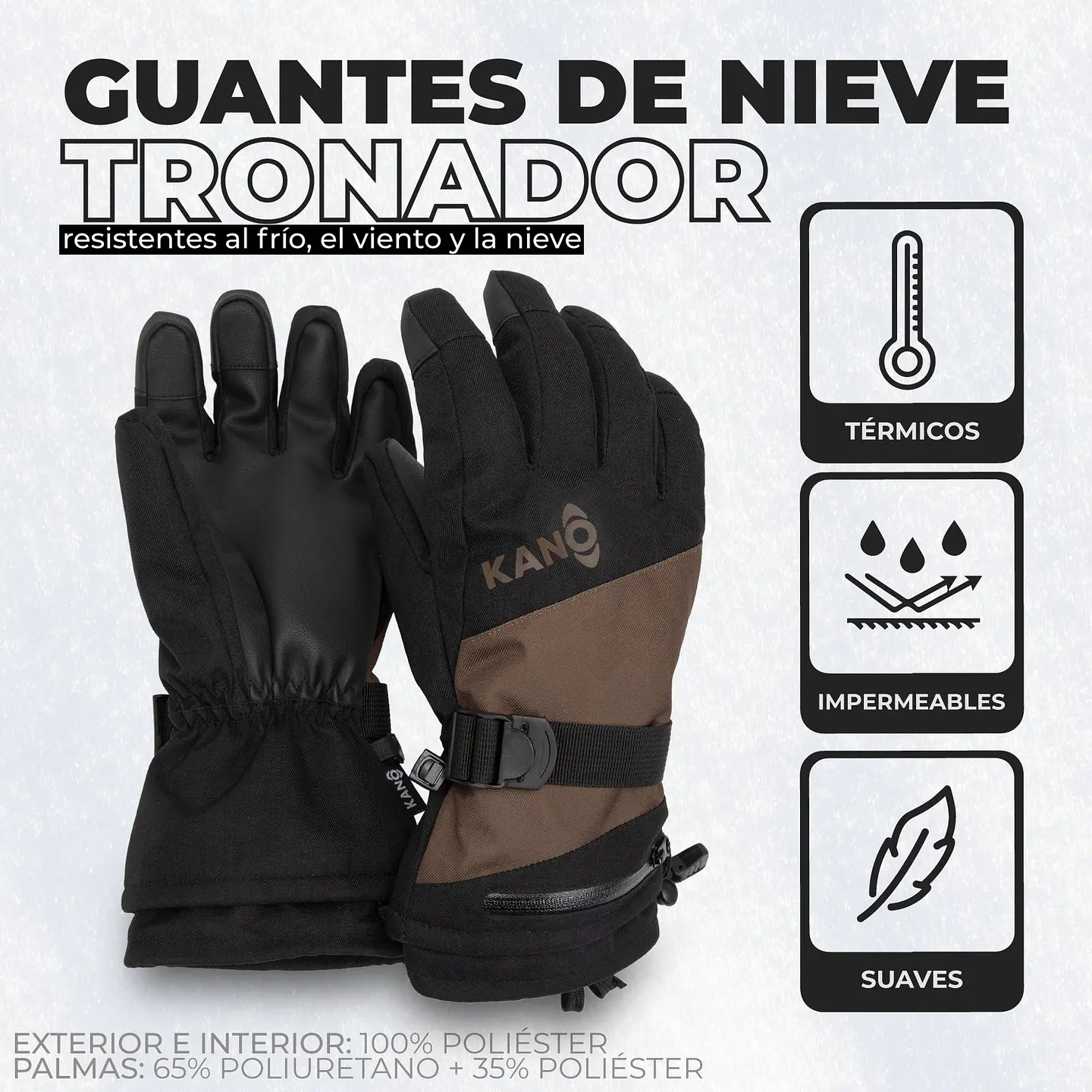 Guantes de Nieve Tronador PRO 3