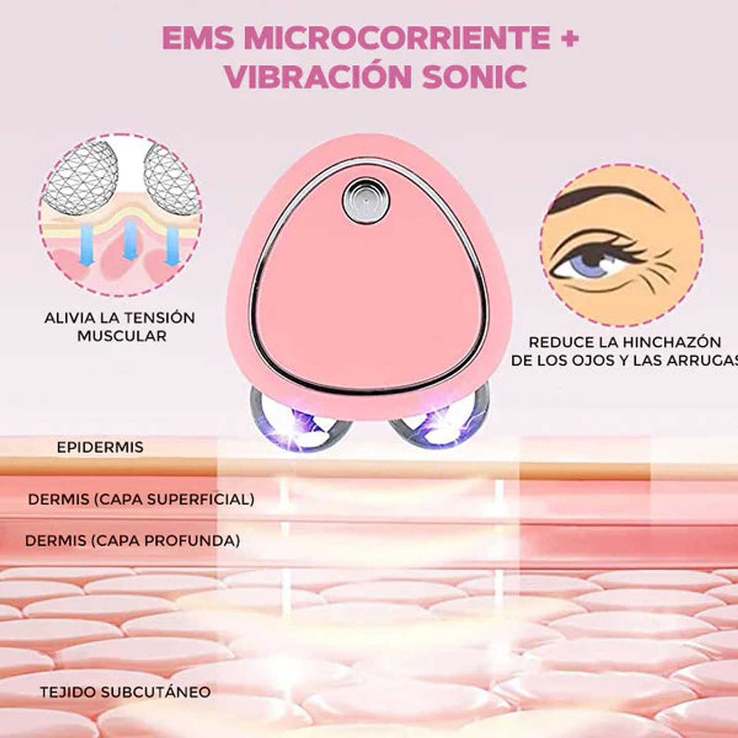 DISPOSITIVO LIFTING FACIAL MICROCORRIENTES - SKINDION 6