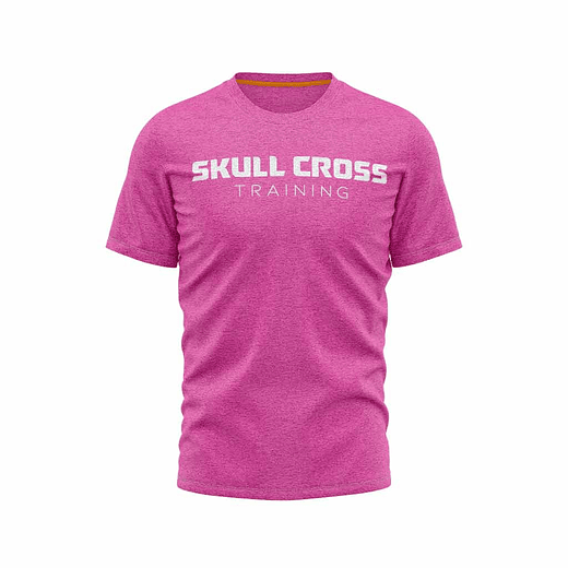 Polera manga corta Origin color fucsia Skull Cross