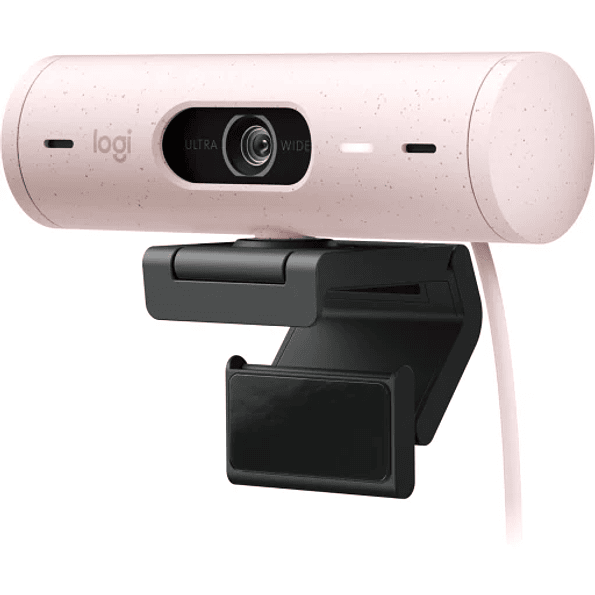 Cámara Web Logitech Brio 500, Full HD 1080p, Micrófono Integrado, USB-C, Rosa 4