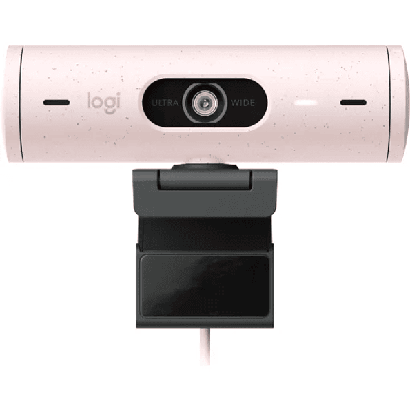 Cámara Web Logitech Brio 500, Full HD 1080p, Micrófono Integrado, USB-C, Rosa 1