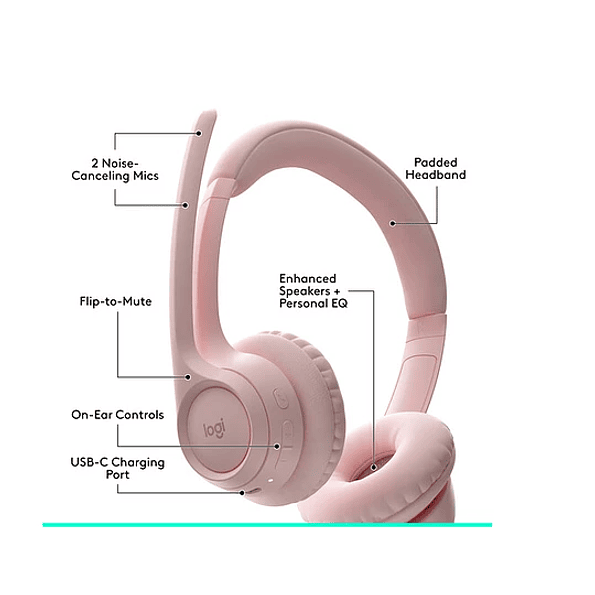 Logitech Zone 300 - Pink (981-001411) 2