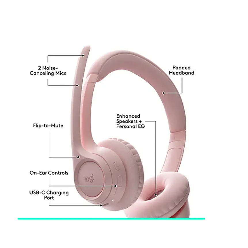 Logitech Zone 300 - Pink (981-001411) 2