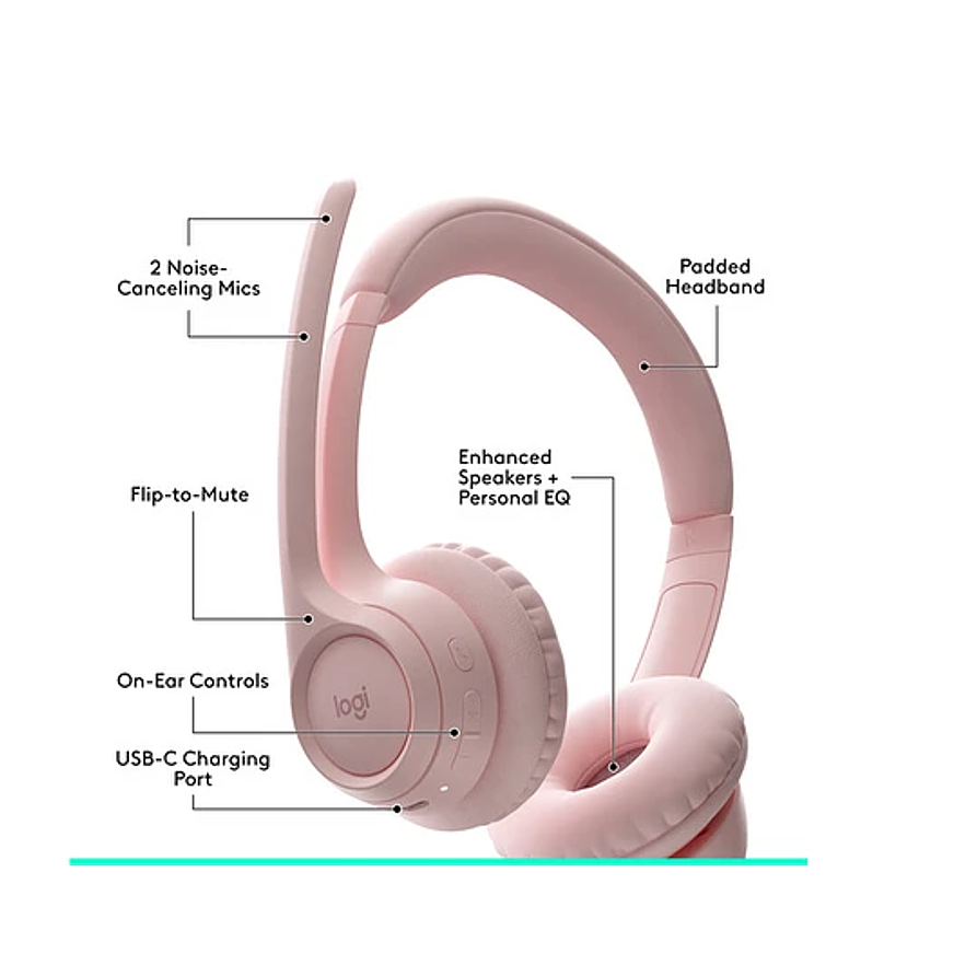 Logitech Zone 300 - Pink (981-001411) 2