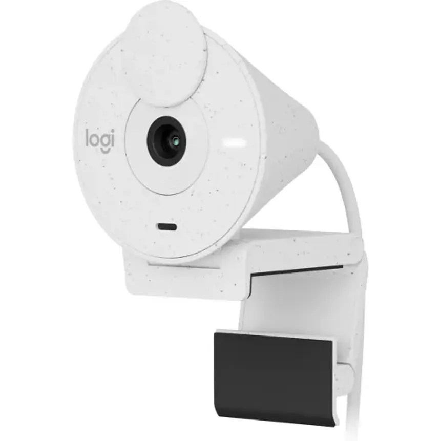 Cámara Web Logitech Brio 300,Full HD 1080p 30fps c/Micróf integrado USB Blanco 1